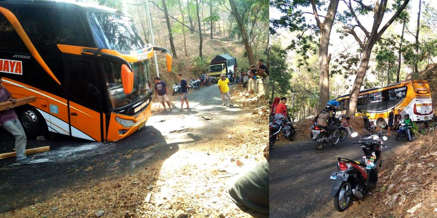 Kejadian Tersesatnya Bus Pariwisata Sudiro Tunggal Jaya